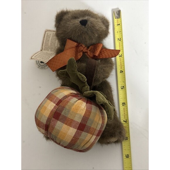 VTG Boyds Bear Holden T Punkinbeary 8in. Stuffed Fall Pumpkin Holiday NWT - Picture 13 of 15